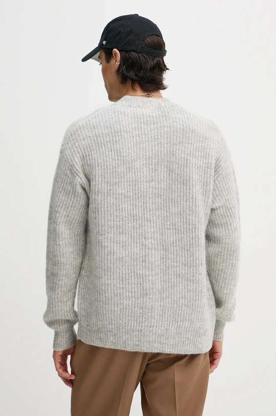 Одежда Шерстяной кардиган Drôle de Monsieur Le Cardigan D Raisin E.CA130.PA021.GY серый