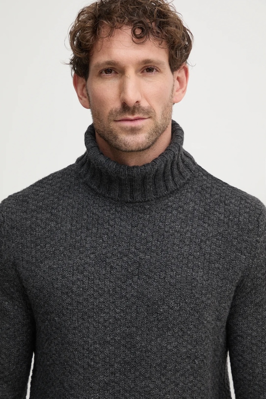 Свитер с примесью шерсти Sisley серый 1176S200T