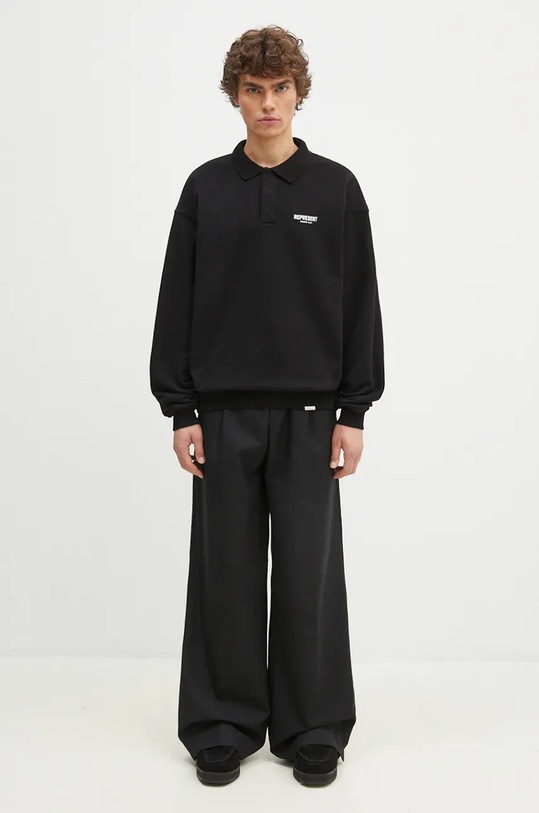 Bavlnená mikina Represent Represent Owners Club OCM41117.001 čierna