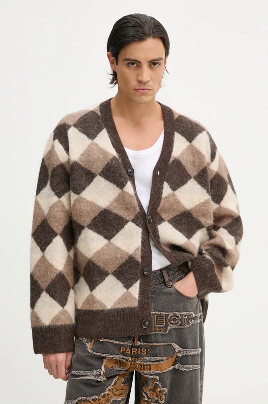 Won Hundred kardigan wełniany brązowy 3206.11082