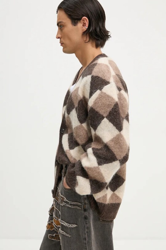 Won Hundred kardigan wełniany 3206.11082 brązowy