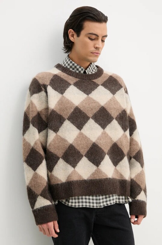 Won Hundred pulover de lana maro 3207.11082