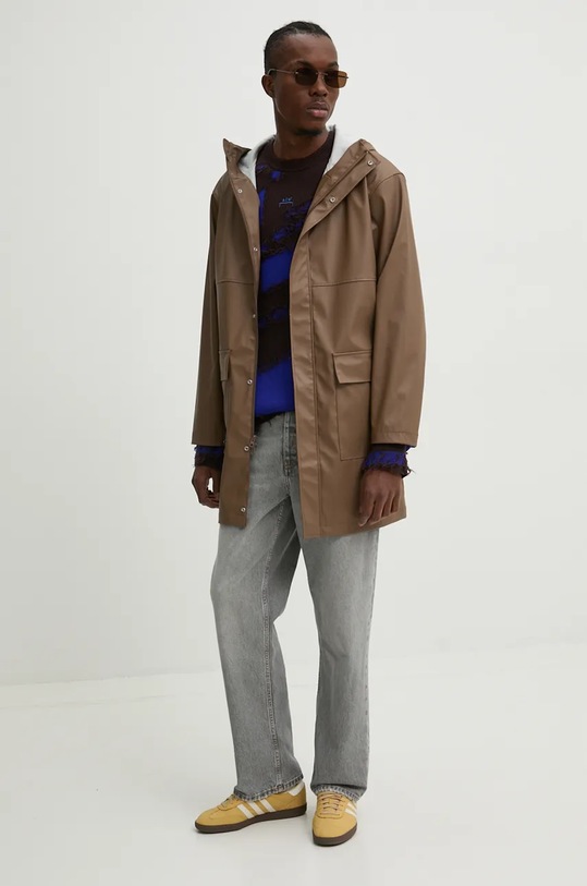 A-COLD-WALL* sweter wełniany Frontage Knit Crewneck ACWMK169 fioletowy AW24