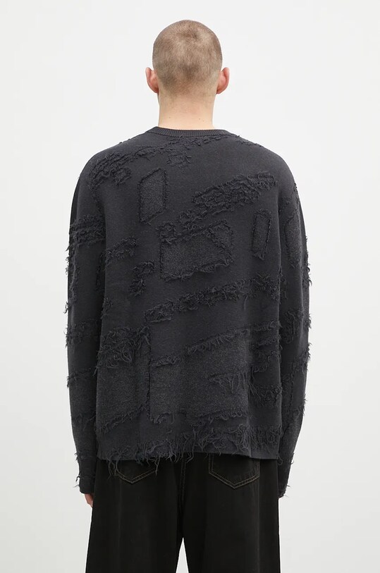 Oblečenie Vlnený sveter A-COLD-WALL* Frontage Knit Crewneck ACWMK169 čierna