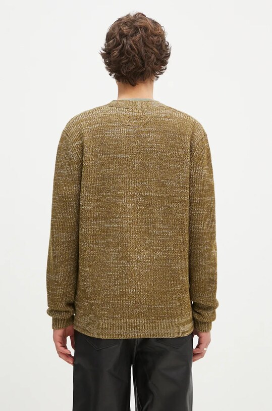 Odzież Norse Projects kardigan wełniany Loki Wool Cotton Rib Cardigan N45.0618.8096 zielony