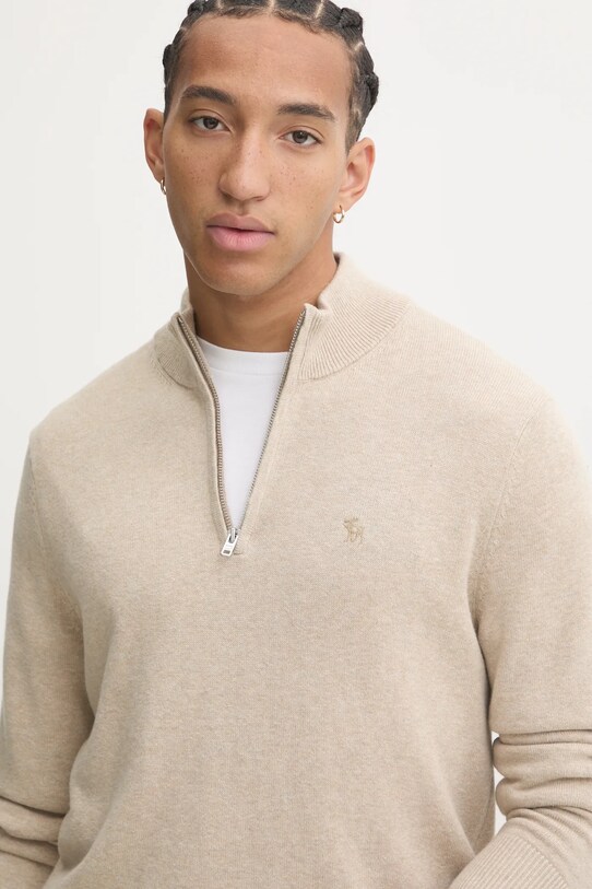 Abercrombie & Fitch pulover din amestec de lana bej KI120.4180.150
