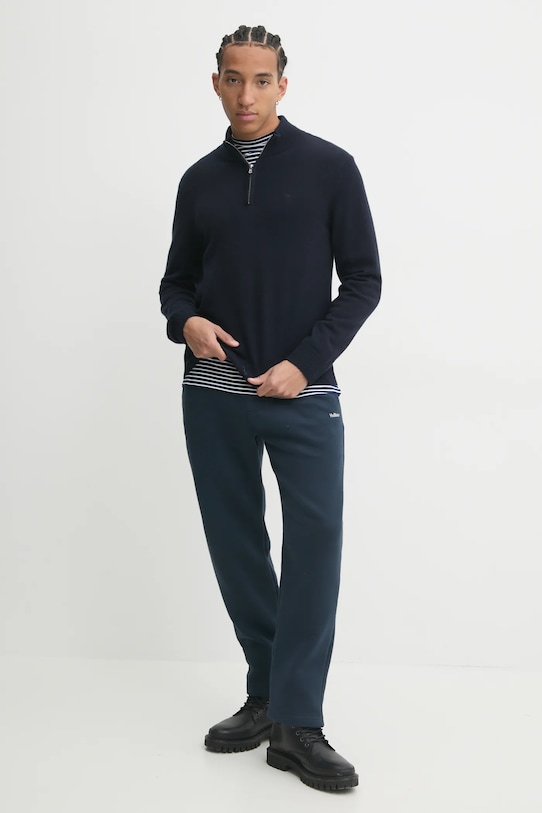 Sveter s prímesou vlny Abercrombie & Fitch KI120.4180.200 tmavomodrá AW24