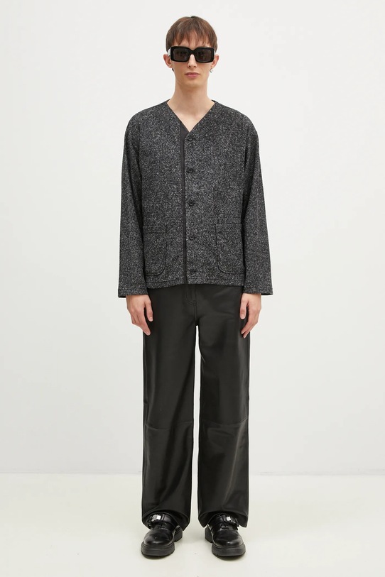 Engineered Garments cardigan con aggiunta di lana Knit Cardigan 24F1B030 grigio