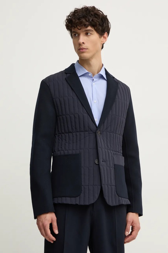 MACKAGE marynarka wełniana regular granatowy JOHN