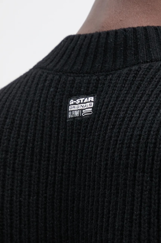 Vlnený sveter G-Star D23731.D447 čierna