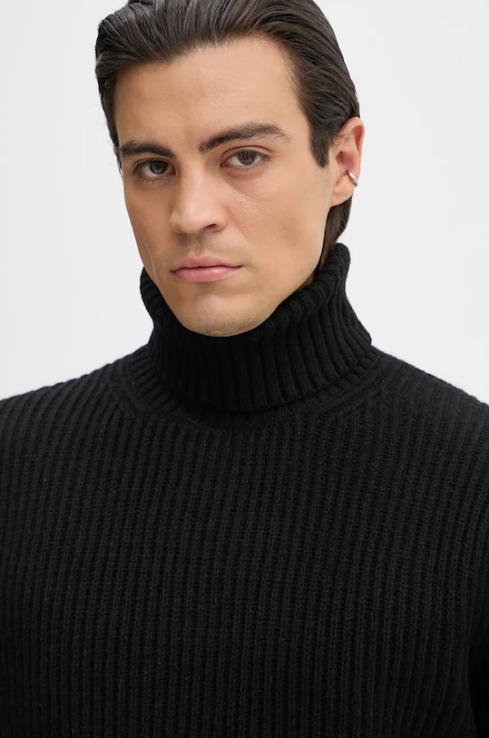 Vlněný svetr G-Star černá D23732.D447