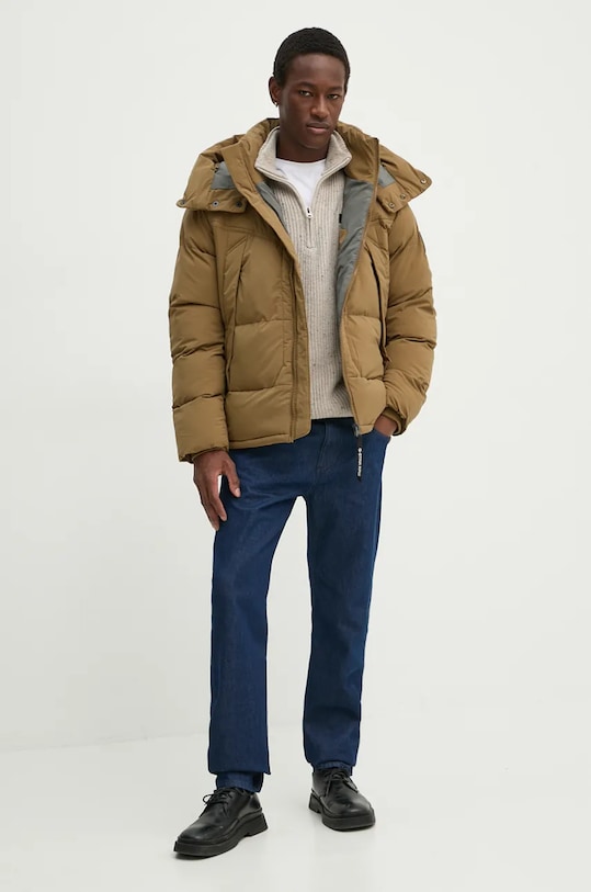 G-Star pulover din amestec de lână D25123.D754 bej AW24