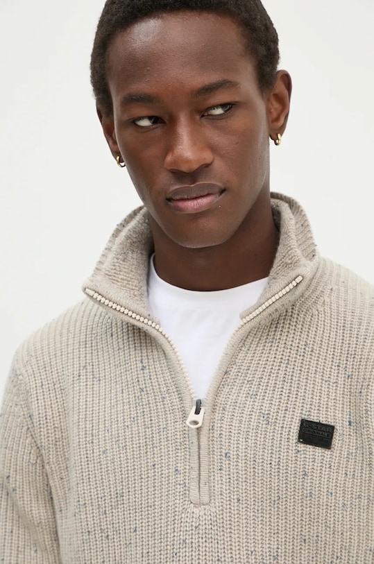 G-Star pulover din amestec de lână bej D25123.D754