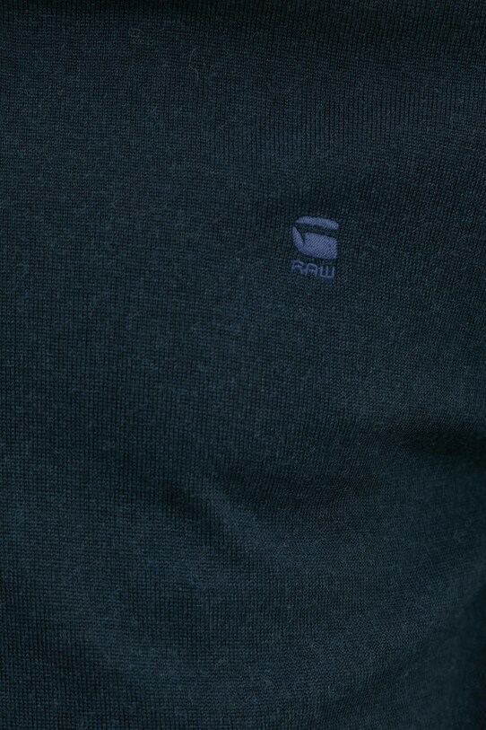 G-Star sweter wełniany D25177.D847 granatowy