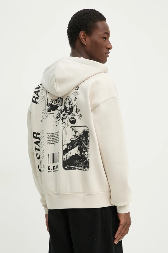 G-Star bluza z kapturem beżowy D25105.D733
