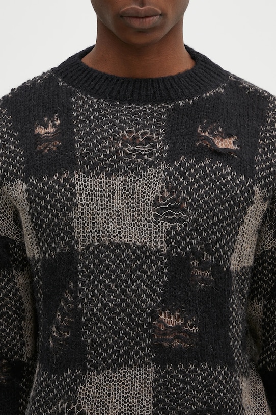 Μάλλινο πουλόβερ Our Legacy Sonar Roundneck μαύρο M4243SBD