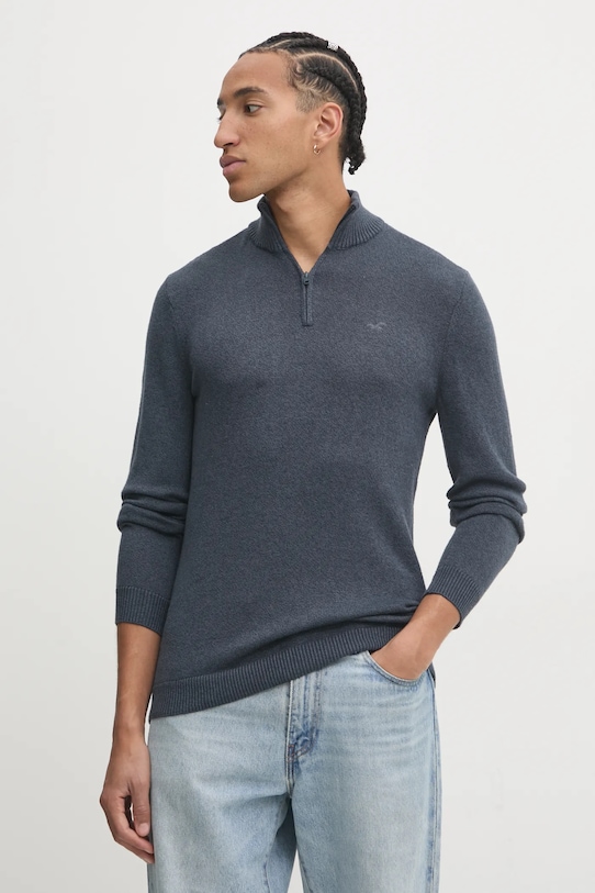 Hollister Co. pulover subtiri albastru KI320.4041.202