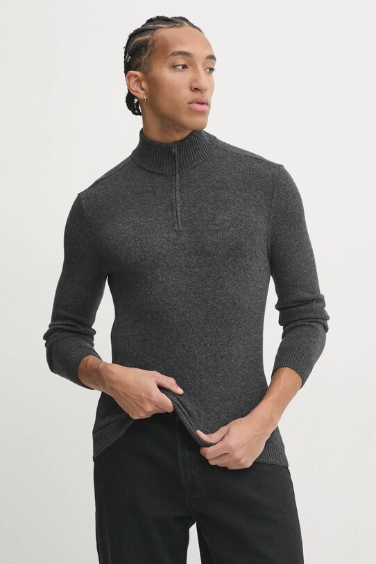 Sveter Hollister Co. melanž sivá KI320.4071.902