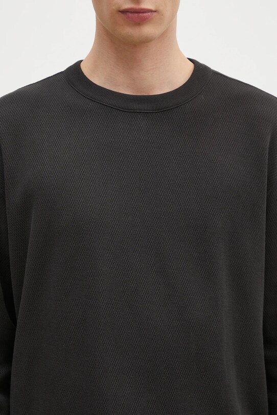 Хлопковая кофта Filson Waffle Knit Thermal Crew чёрный FMTEE0012