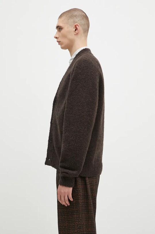 Universal Works woolen cardigan 31458.BROWN brown AW24