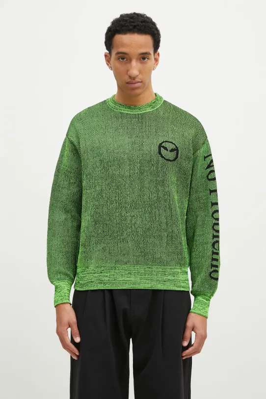 No Problemo sweter Glitch Alien-O pozostałe zielony NP20019.02