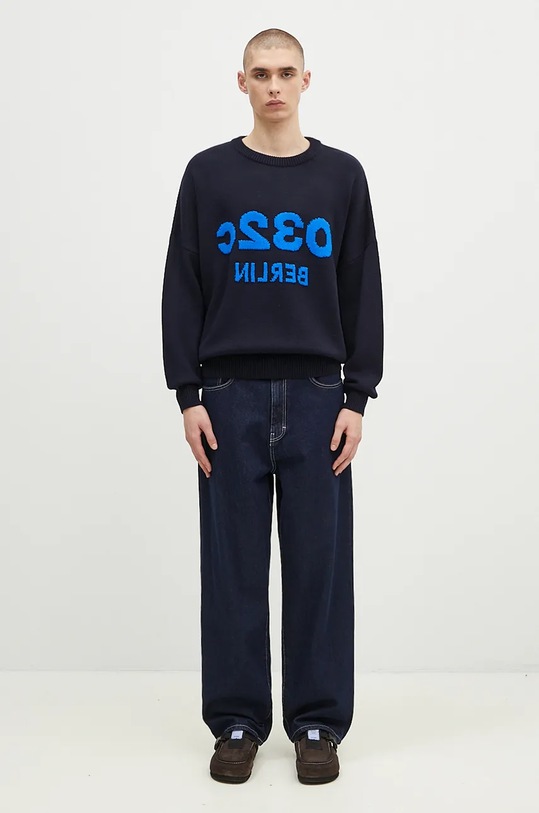 Вовняний светр 032C ''Selfie'' Sweater F24.URK.1511.300 темно-синій