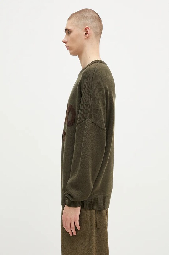 032C pulover de lână ''Selfie'' Sweater F24.URK.1511.400 verde AW24