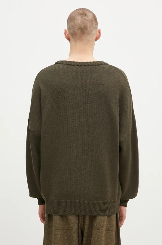Îmbrăcăminte 032C pulover de lână ''Selfie'' Sweater F24.URK.1511.400 verde