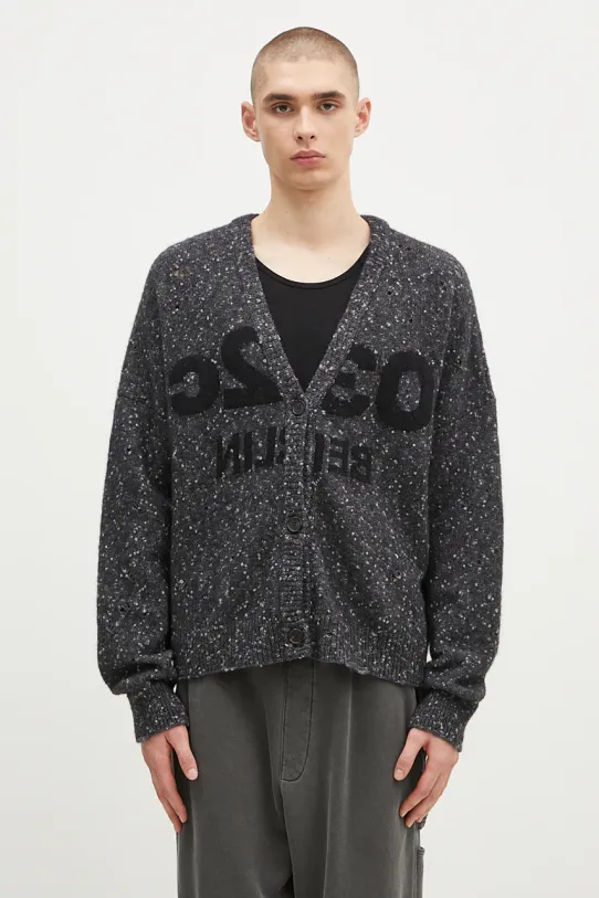 032C cardigan din amestec de lână ''Selfie'' Cardigan Planet friendly gri F24.URK.1611.400