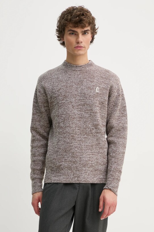 Études Studio pulover de lana grosime medie bej H24MMKNI601