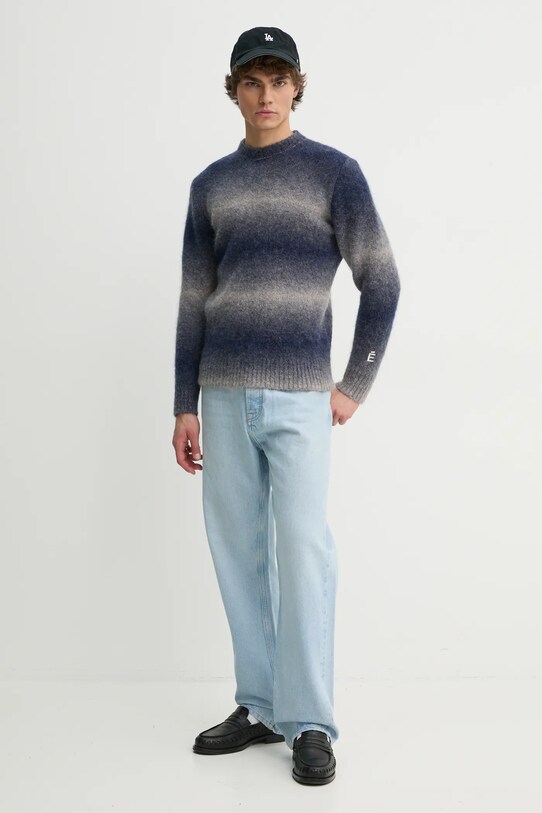 Études Studio pulover de lana H24MMKNI603 bleumarin AW24
