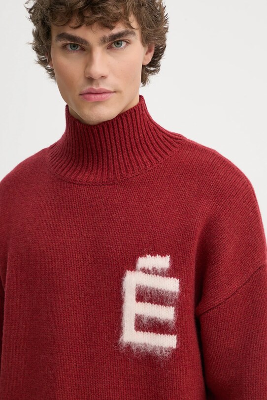 Études Studio pulover de lana burgundia H24MMKNI610
