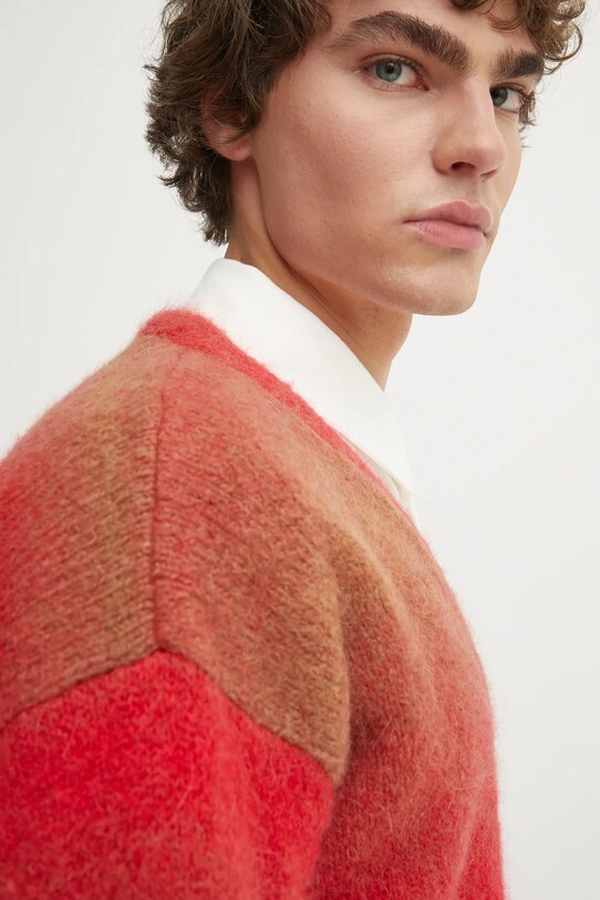 Études Studio cardigan din lana H24MMKNI624 rosu