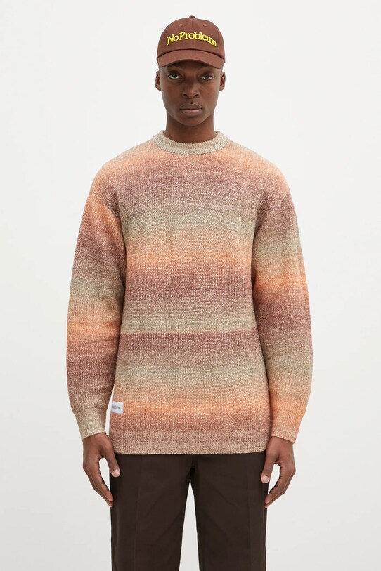 Butter Goods pulóver Beams Knit Sweater mintás narancssárga BG243301