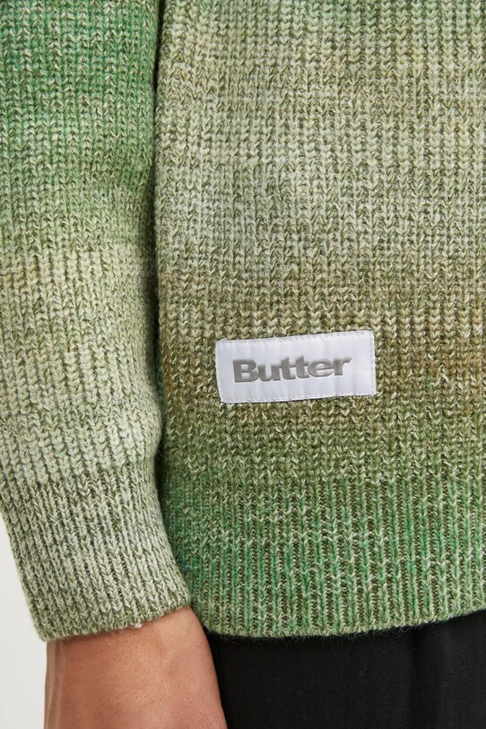Butter Goods pulover Beams Knit Sweater verde BG243301