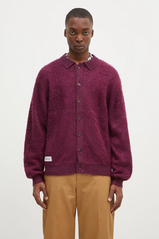 Джемпер Butter Goods Mohair Button Up Knitted Shirt остальные фиолетовой BG243400
