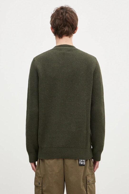 Oblečenie Vlnený sveter Baracuta Barbour x Baracut Miller Knit BRMAG0191 zelená