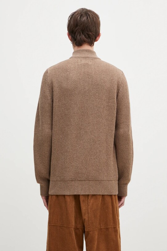 Îmbrăcăminte Baracuta pulover de lana Barbour x Baracut Miller Half Zip Knit BRMAG0192 bej