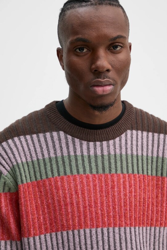 Vlnený sveter PS Paul Smith hnedá M2R.314Z.P22301