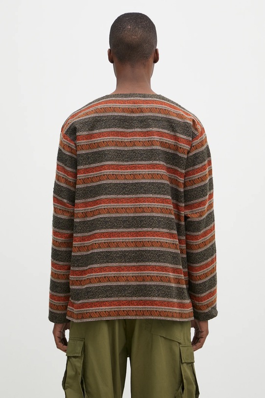 Clothing Needles wool blend cardigan Cardigan Jacket PU125 green