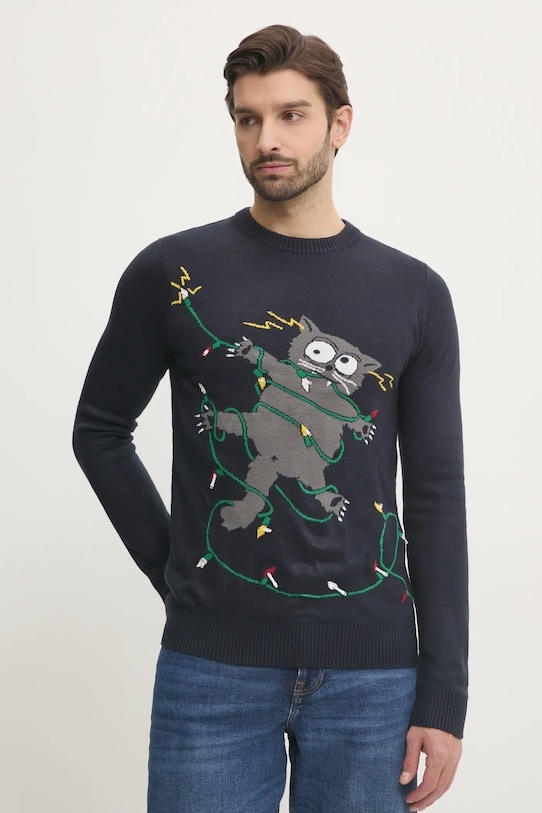 Lindbergh sweter pozostałe granatowy 30.800242.NAVY