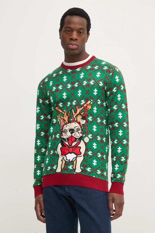 Lindbergh pulover subtiri verde 30.800246.POPGREEN