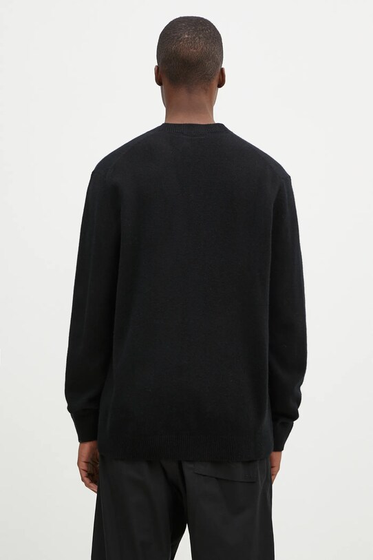 Одежда Шерстяной кардиган Maison Kitsuné Bold Fox Head Patch NM00506KT1006 чёрный