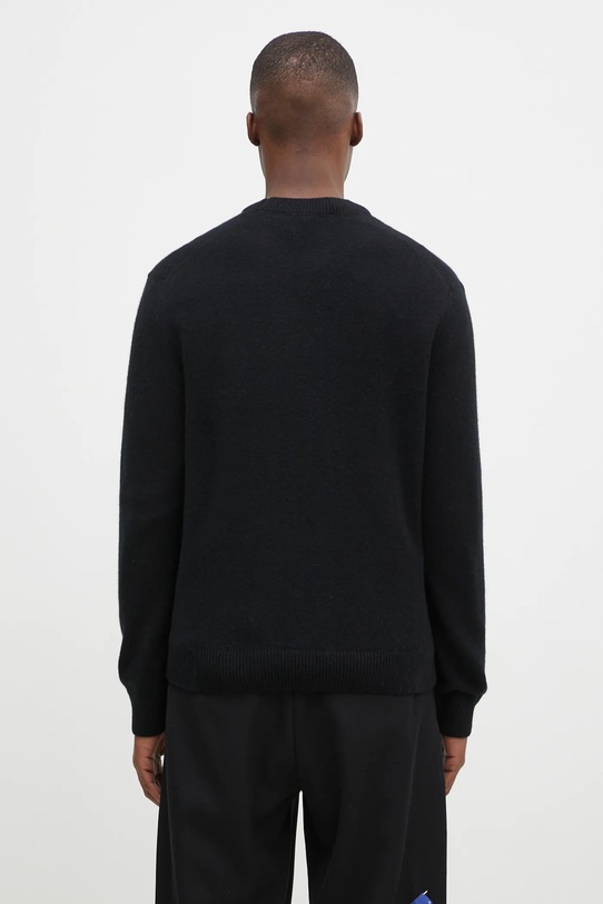 Odzież Maison Kitsuné sweter wełniany Bold Fox Head Patch NM00805KT1006 czarny