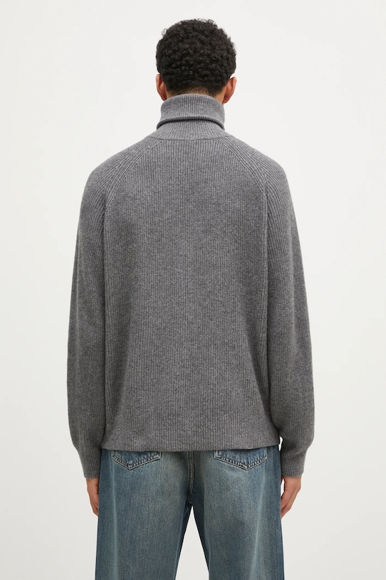 Дрехи Вълнен пуловер Maison Kitsuné Bold Fox Head Patch LM00807KT1093 сив