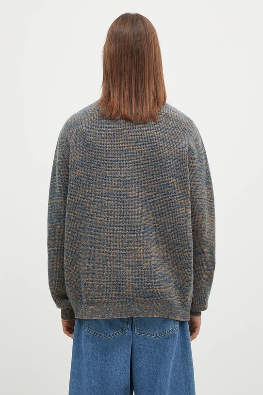 Oblečení Vlněný svetr Maison Kitsuné Maison Kitsune Handwriting LM00814KT1063 modrá