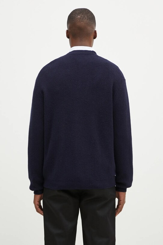 Oblečení Svetr s příměsí vlny Maison Kitsuné Bold Fox Head NM00501KT1093 námořnická modř