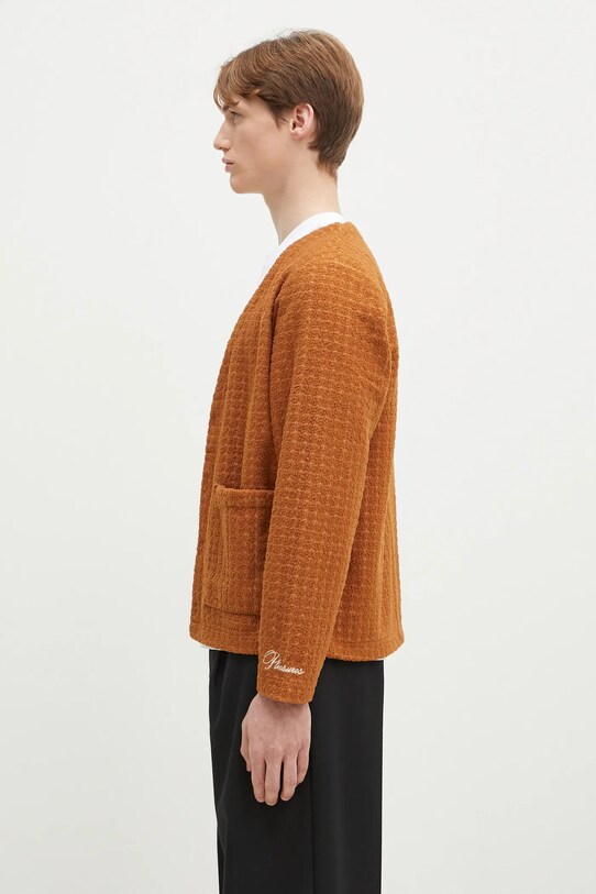 PLEASURES cardigan Boredom Cardigan P24W013 marrone AW24