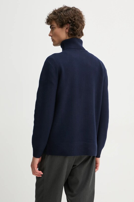 Шерстяной свитер A.P.C. pull walter WVBDJ.M23248 тёмно-синий