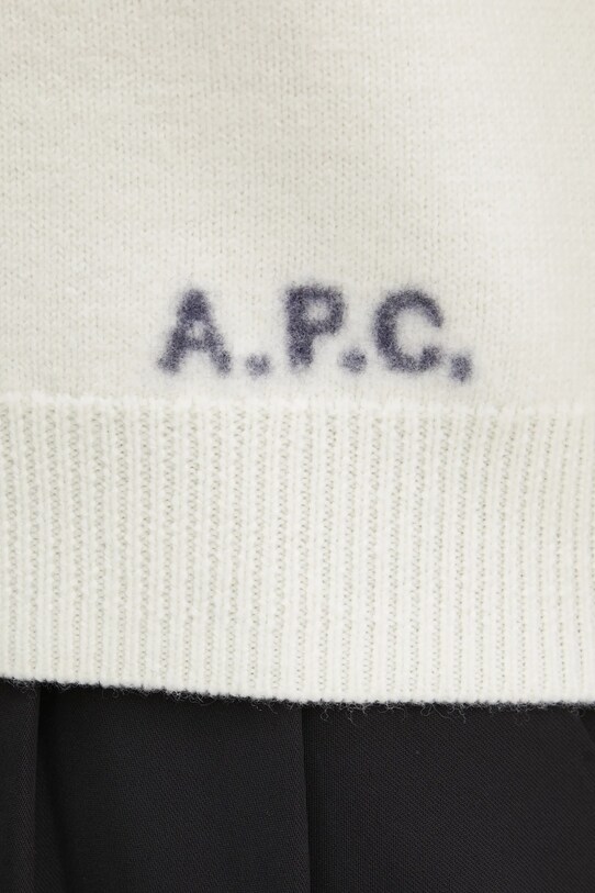 Vlnený sveter A.P.C. pull esther WVBDK.F23373 béžová